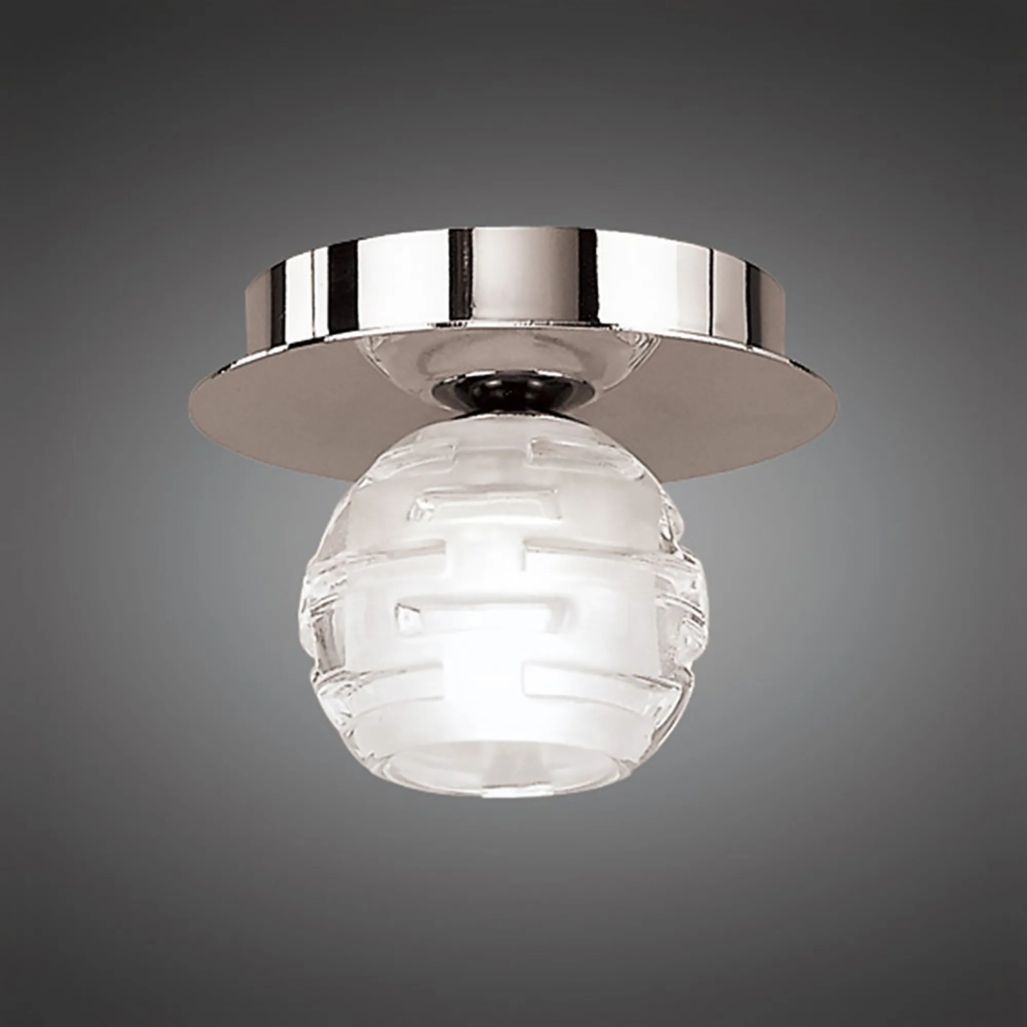Dali Polished Chrome Ceiling Lights Mantra Semi Flush Fittings